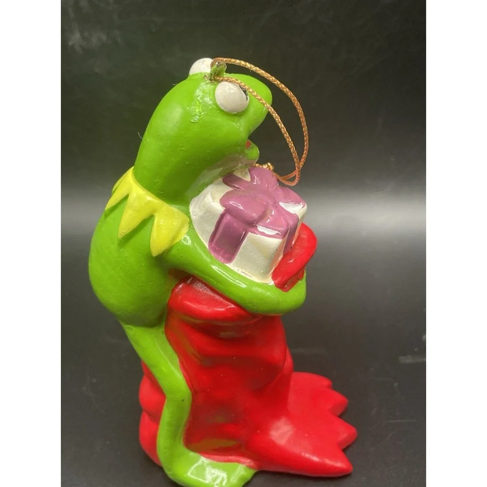 Rare 1981 Muppets Christmas ornament Kermit the Frog 4